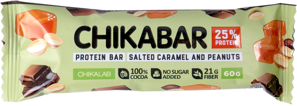 Изображение Батончик протеиновый Чикалаб арахис карамель Фитнес Фуд м/у, 60 г