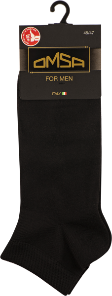Изображение Носки мужские размер 45-47 Омса классик 201 неро Омса к/у, 1 пара