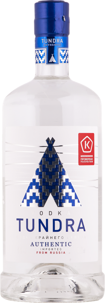 Изображение Водка Спирт Альфа 40% Тундра аутентик Татспиртпром с/б, 0,7 л