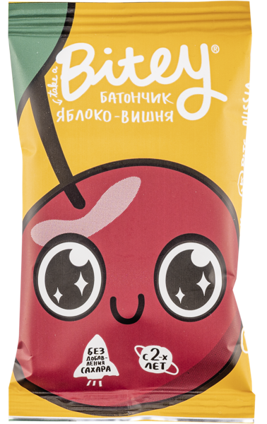 Изображение Батончик фруктово-ягодный Байт яблоко вишня Биофудлаб м/у, 25 г
