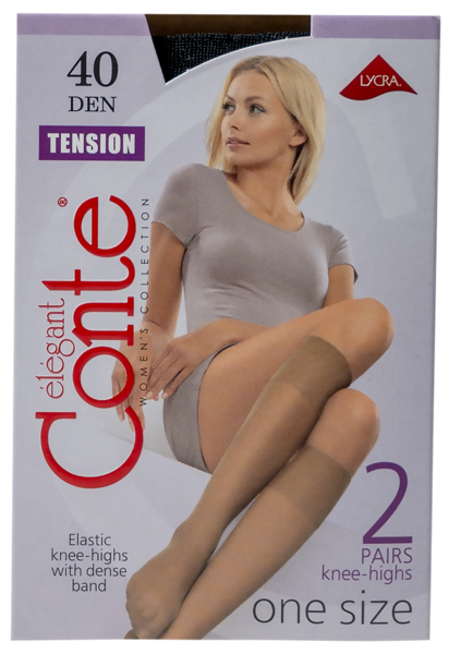 Изображение Гольфы 40 ден размер 23-25 Конте теншин неро Конте СПА м/у, 2 пары