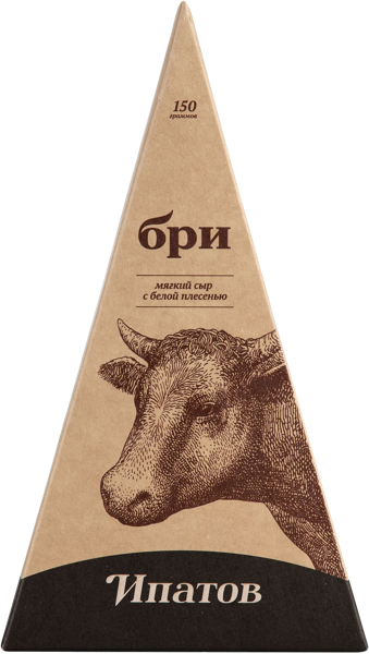 Изображение Сыр 60% с плесневой корочкой Ипатов бри Южная сыроваренная компания кор, 150 г