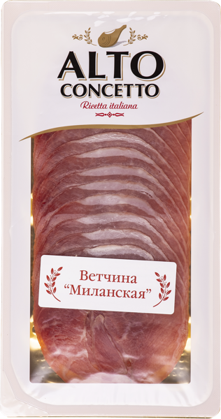 Изображение Ветчина сыровяленая нарезка Альто Кончетто миланская ТД ВИК в/у, 100 г