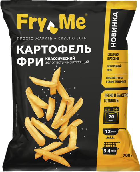 Изображение Картофель замороженный Ви Фрай фри классический Ви Фрай ООО м/у, 700 г