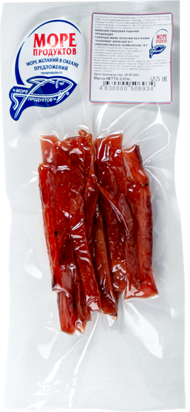 Изображение Рыба вяленая Море Продуктов горбуша филе соломка Саврасенко Н.Н. ИП в/у, 70 г