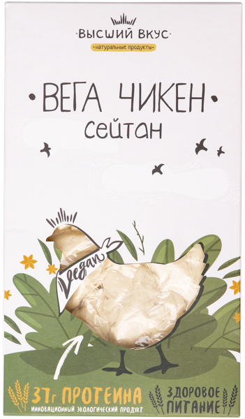 Изображение Мясо веганское Высший вкус сейтан вега чикен Высший Вкус кор, 200 г