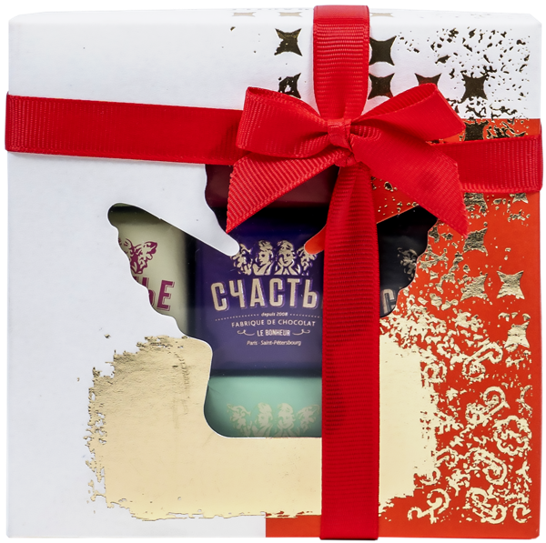 Изображение Конфеты Счастье пралине ассорти 9 шт Счастье КФ кор, 450 г