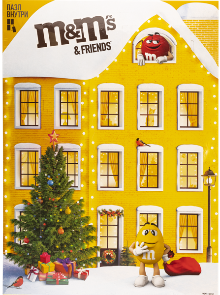 Изображение Набор конфет M&Ms пазл календарь Марс кор, 233 г