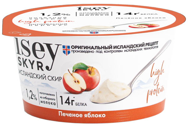 Изображение Скир 1,2% Исей скир печеное яблоко Айс-про п/б, 150 г