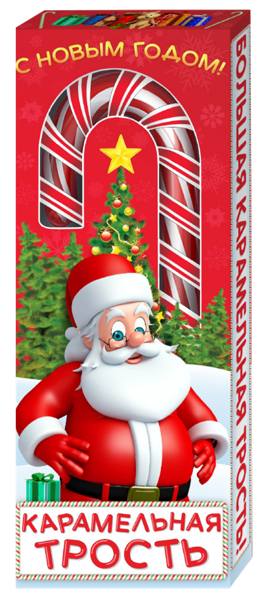 Изображение Карамель трость Сладкая сказка большая новогодняя Сладкая сказка кор, 40 г