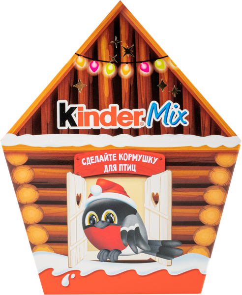 Изображение Набор молочный шоколад Киндер Микс кормушка для птиц Ферреро кор, 99,7 г