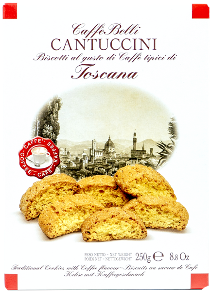 Изображение Кантуччини Бискоттифичио Белли с ароматом кофе Бискоттифичио кор, 250 г