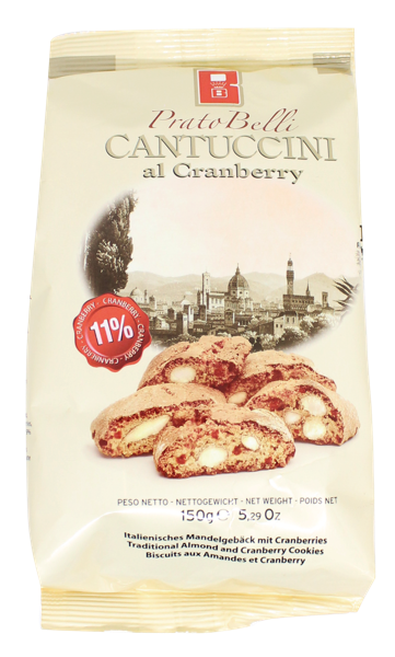 Изображение Кантуччини Бискоттифичио Белли с миндалем и клюквой Бискоттифичио м/у, 150 г