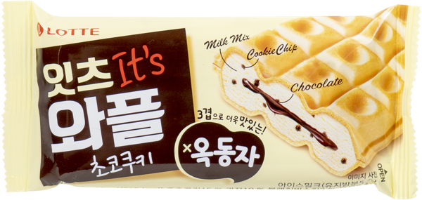 Изображение Мороженое с зам.молоч.жира Лотте ракушка сэндвич-вафля Лотте м/у, 130 г