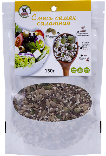 Изображение Семечки для салата Артисан фудс ассорти Арутюнян К.В. ИП м/у, 150 г