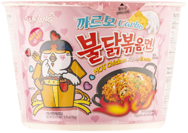 Изображение Лапша быстрого приготовления Самянг курица соус карбонара Самянг Фудс к/у, 105 г