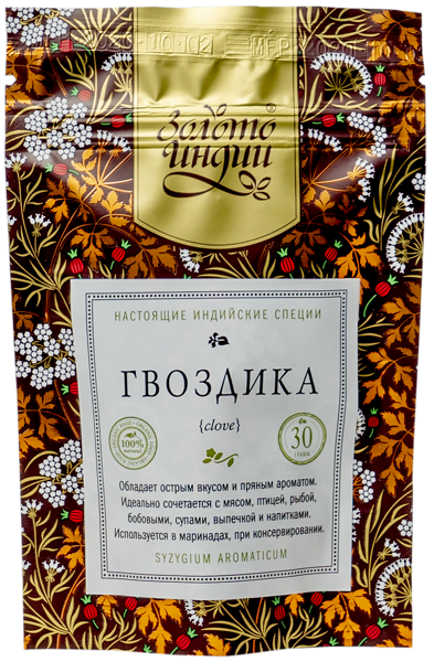 Изображение Гвоздика целая Золото Индии Евграфов М.М. м/у, 30 г