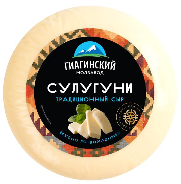 Изображение Сыр круг Гиагинский молзавод сулугуни 40% Гиагинский МЗ м/у, 200 г