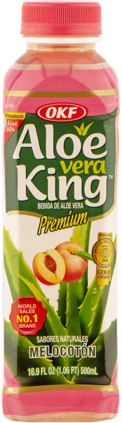 Изображение Напиток негаз сокосодержащий Алоэ Кинг персик ОКФ Корпорейшн п/б, 0,5 л