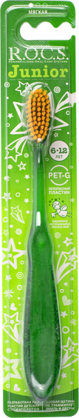 Изображение Зубная щетка детская 6-12лет Рокс джуниор мягкая ЕвроКосМед к/у, 1 шт
