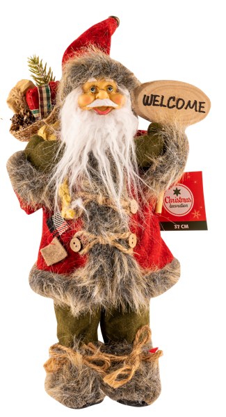 Изображение Дед мороз 37см Купман в красном кафтане Купман Интернэшнл , 1 шт