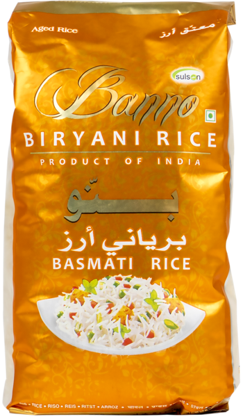 Изображение Рис длиннозерный Банно басмати бирьяни Суслон Оверсиз м/у, 500 г