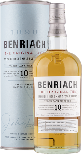 Изображение Виски односолодовый Бенриах Ориджинал Тен спейсайд 10 Бенриах п/у, 0,7 л