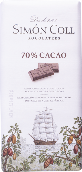 Изображение Шоколад горький 70% Саймон Колл Саймон Колл м/у, 85 г