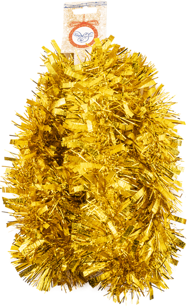 Изображение Мишура 2м золотая Мэджик Тайм Феникс Презент , 1 шт