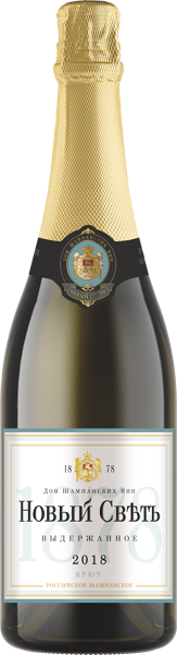Изображение Вино игристое белое брют Новый Свет Новый Свет с/б, 0,75 л