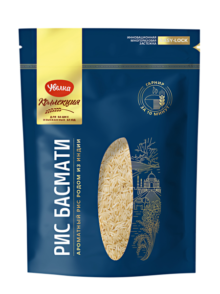 Изображение Рис длиннозерный Увелка коллекция басмати Ресурс м/у, 500 г