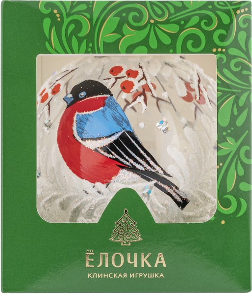 Изображение Шар 6 Дыхание зимы стекло Ёлочка с1944 Клинская игрушка к/у, 1 шт