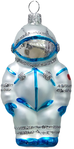 Изображение Фигурка Космонавт стекло Ёлочка с 1874 Клинская игрушка к/у, 1 шт