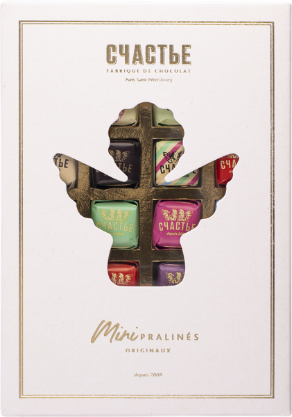 Изображение Конфеты Счастье мини пралине 20 шт Счастье КФ кор, 170 г