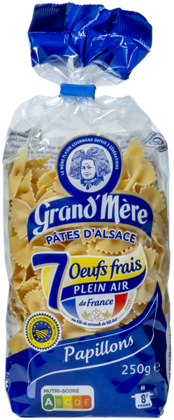 Изображение Макароны яичные 30% Гранд Мере фарфалле Хеймбургер САС м/у, 250 г