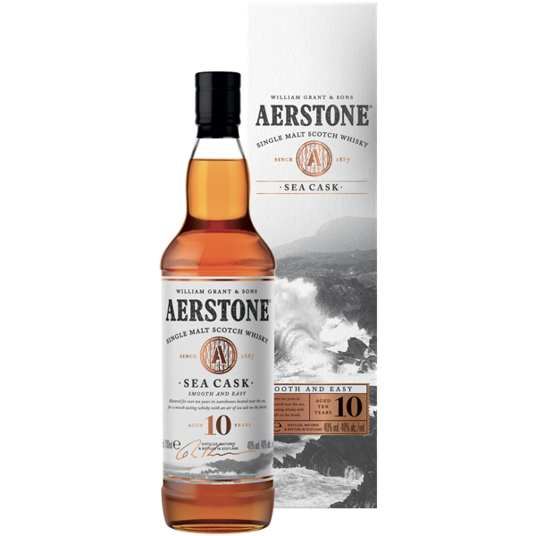 Изображение Виски односолодовый Аэрстоун си каск острова 10 лет Уильям Грант п/у, 0,7 л