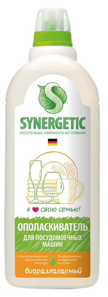 Изображение Ополаскиватель для ПММ Синергетик БИО биоразлагаемый Синергетик п/у, 750 мл