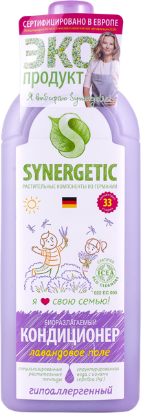 Изображение Кондиционер для белья Синергетик БИО лавандовое поле Синергетик п/у, 1 л