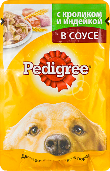 Изображение Корм для собак Педигри кролик индейка в соусе Марс м/у, 85 г