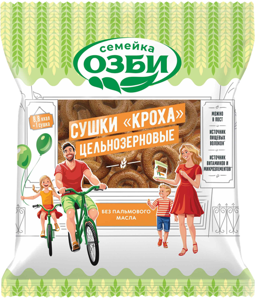 Изображение Сушки пшеничные ОЗБИ кроха кроха цельнозерновые ОЗБИ м/у, 200 г