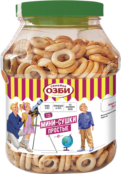 Изображение Сушки пшеничные ОЗБИ мини простые ОЗБИ п/б, 700 г