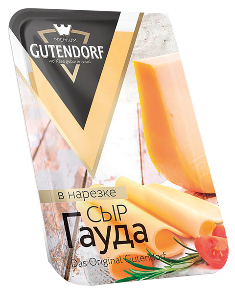 Изображение Сыр 45% нарезка Гутендорф гауда ИП Чернуха О.Л. п/у, 125 г