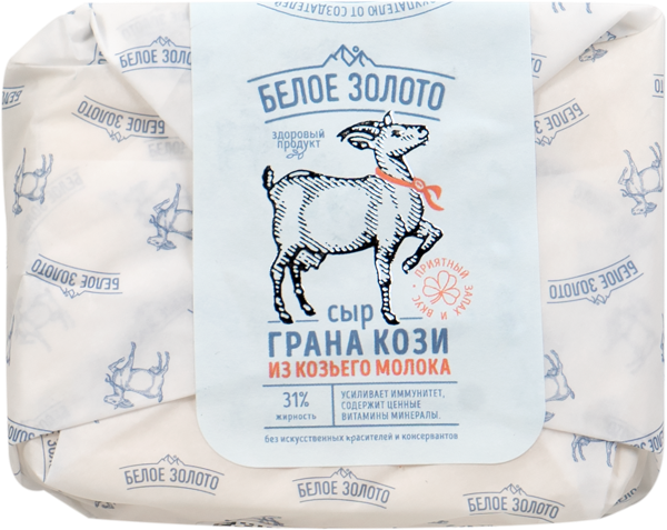 Изображение Сыр козий твердый Белое Золото грано кози Мирный-Адыгея м/у, 150 г
