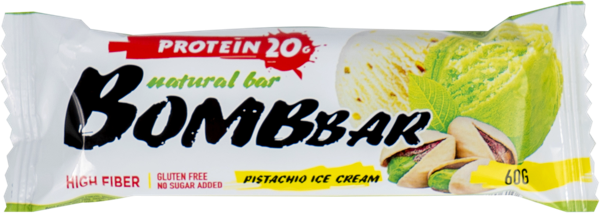 Изображение Батончик протеиновый Бомббар фисташковый пломбир Фитнес Фуд м/у, 60 г