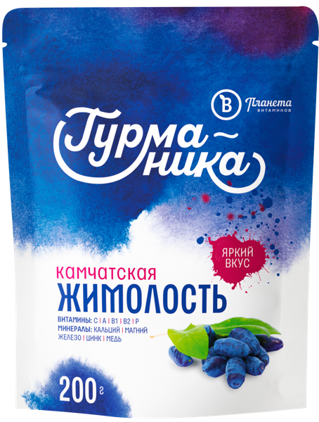 Изображение Ягоды замороженные Планета витаминов жимолость камчатская Мультифриз м/у, 200 г