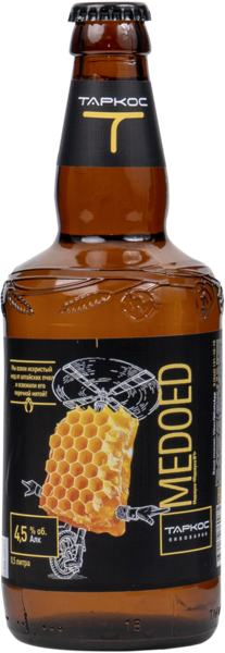 Изображение Медовуха 4,5% Таркос медоед Таркос с/б, 0,45 л