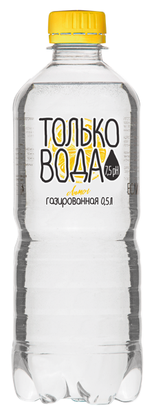 Изображение Вода газ Только вода питьевая лимон ЭКО-Лаб п/б, 0,5 л