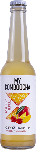 Изображение Напиток газ Май комбуча манго перец Червонобаб Н.Л. с/б, 0,33 л