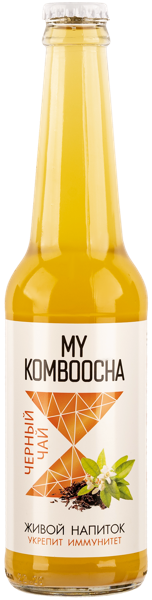 Изображение Напиток газ Май комбуча черный чай Червонобаб Н.Л. с/б, 0,33 л