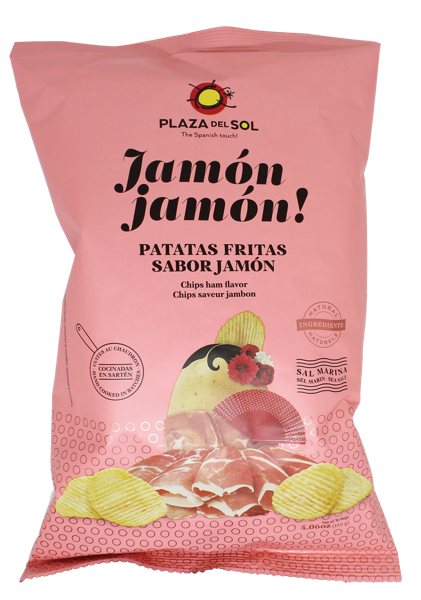 Изображение Чипсы картофельные Плаза дель Соль из Аликанте с хамоном Плаза Дель Соль м/у, 115 г